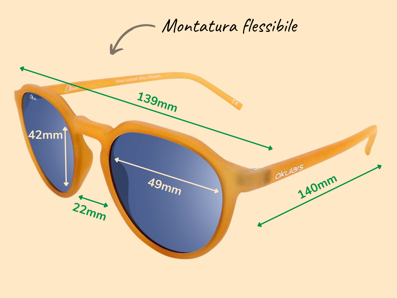 Okulars® Eco Pacific Amber Blue