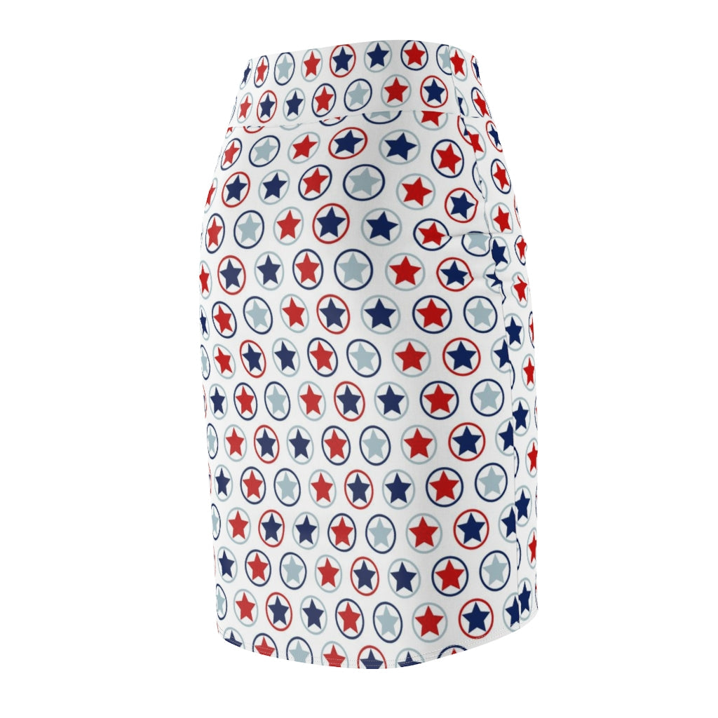 Womens Skirt, Stars and Stripes Pencil Skirt, 94158
