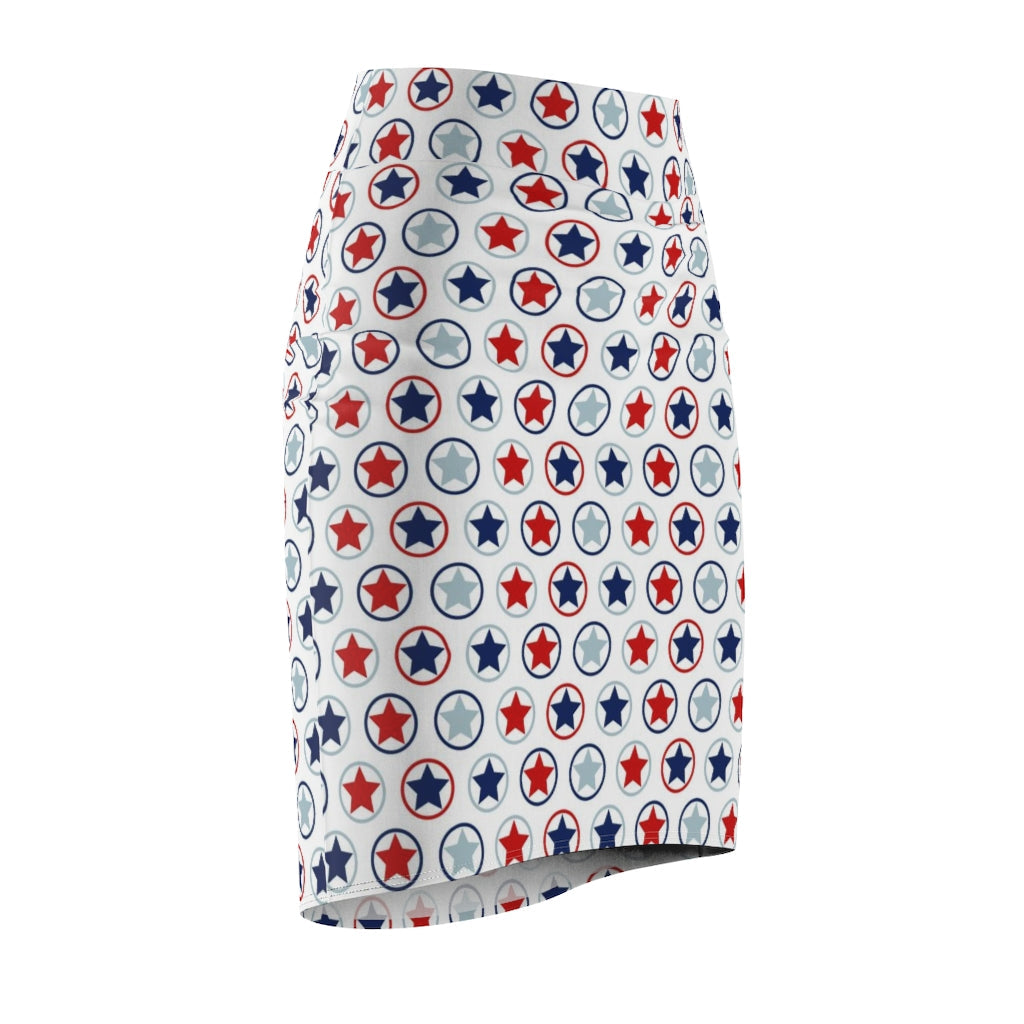 Womens Skirt, Stars and Stripes Pencil Skirt, 94158