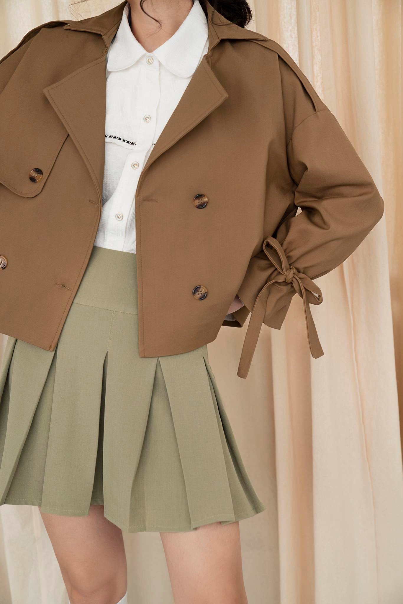 Layla Cropped Trenchcoat