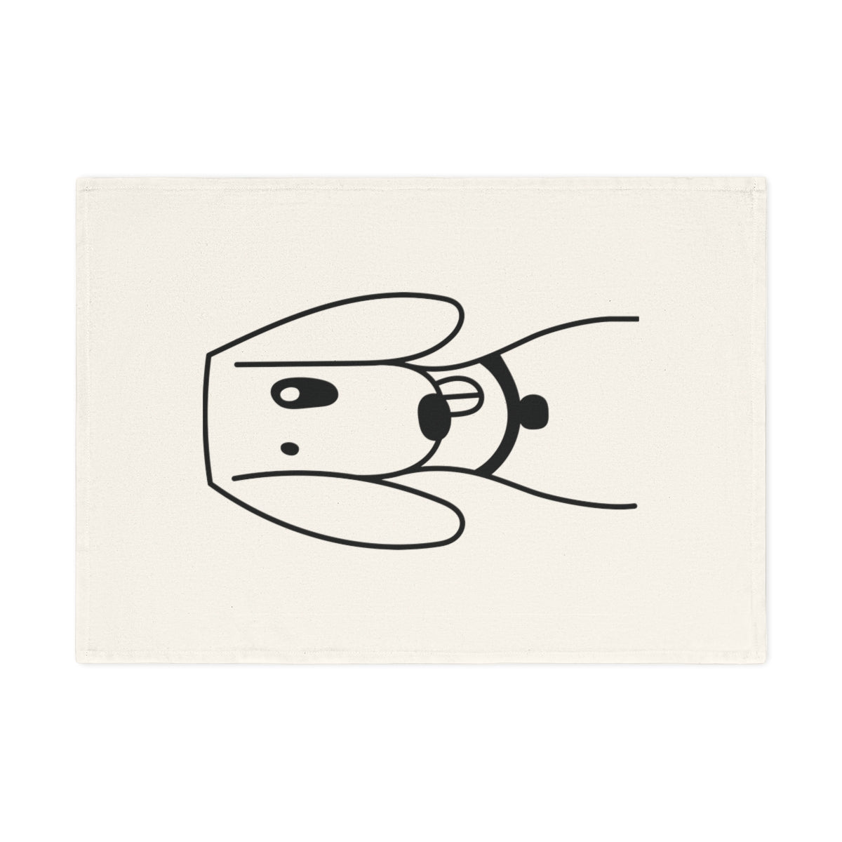 Foxhound dog Cotton Tea Towel, 50 x 70 cm, organic cotton,