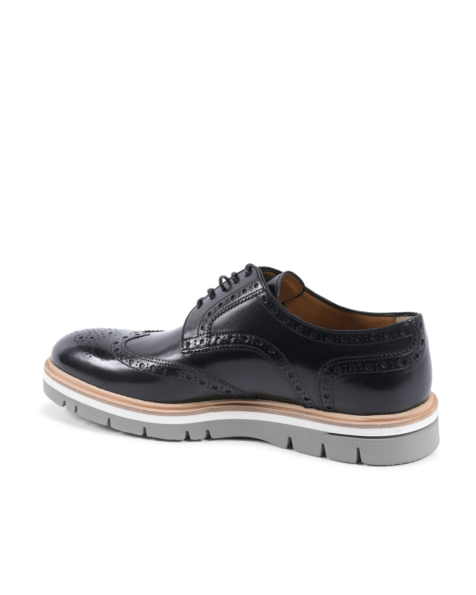 Dee Ocleppo Mens Brogue Shoes EB131 VIT NERO LUC GALLO