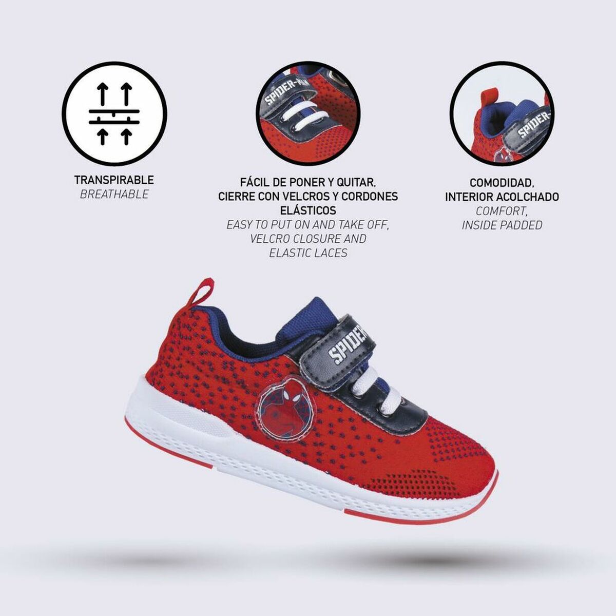 Sports Shoes for Kids Spiderman