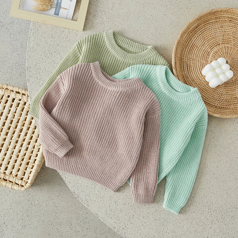 Suefunskry Newborn Baby Girl Boy Knitted Long Sleeve Autumn Winter