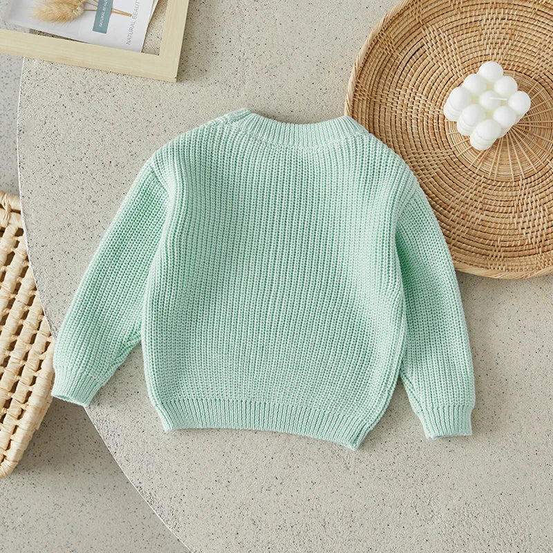 Suefunskry Newborn Baby Girl Boy Knitted Long Sleeve Autumn Winter