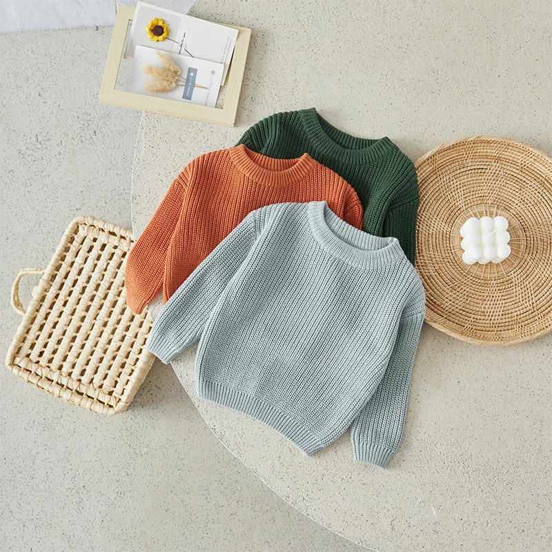 Suefunskry Newborn Baby Girl Boy Knitted Long Sleeve Autumn Winter
