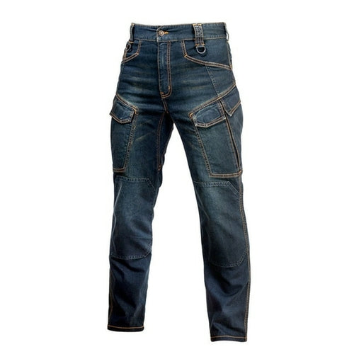 Autumn Men Pants Military Tactical Jeans Male Multiple Pockets Cargo