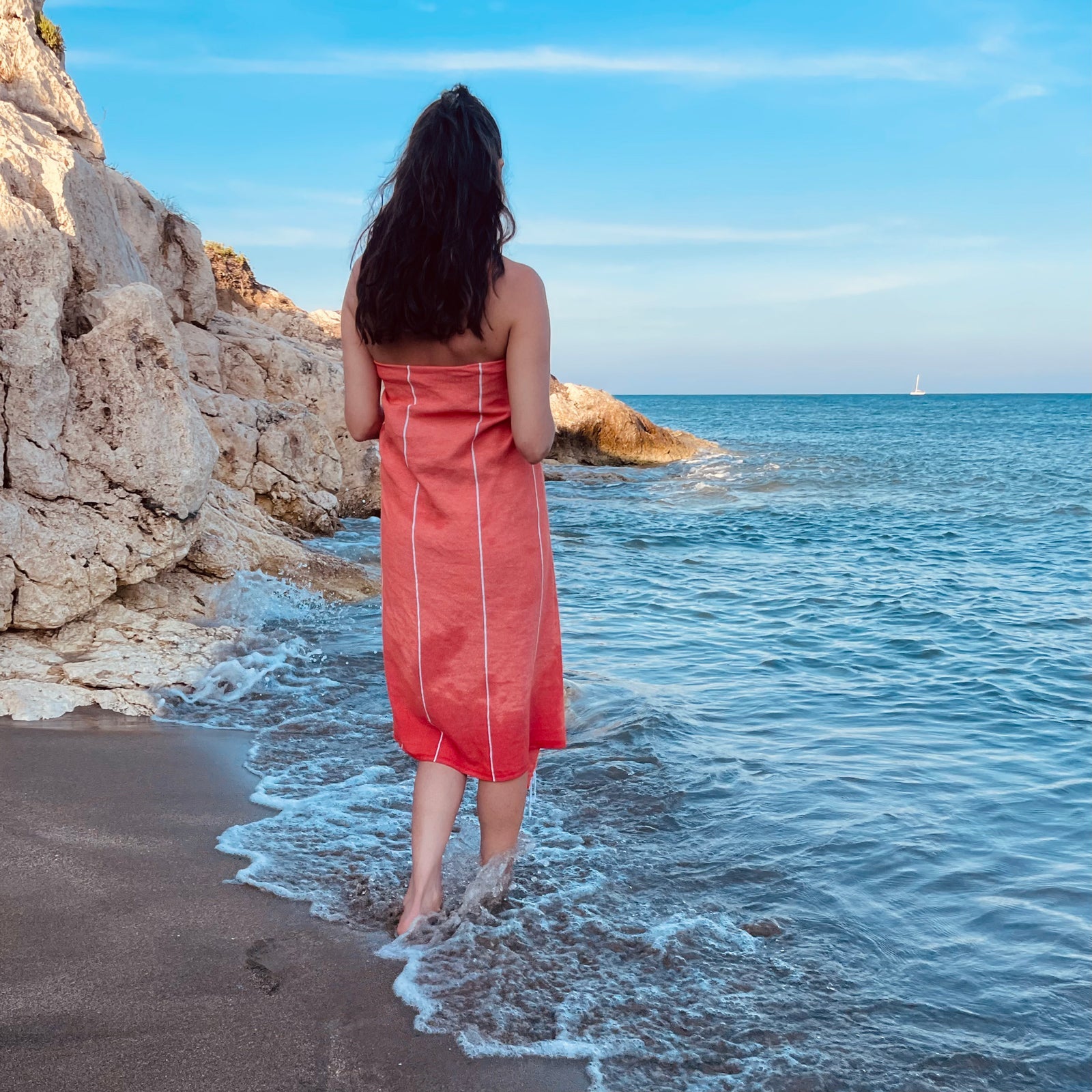 BEACH BOYS Orange - Das perfekte Strandtuch