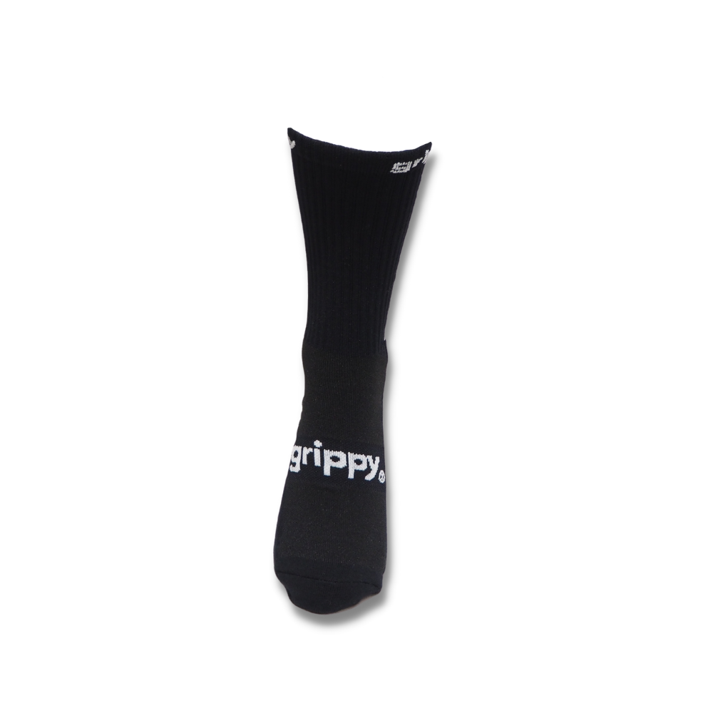 Grippy Black Football Grip Socks