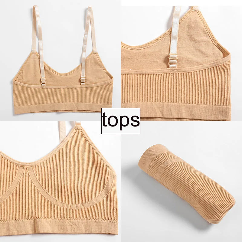 Women Bra Set Panties Sexy Push Up Bralette Female Fitness Seamless
