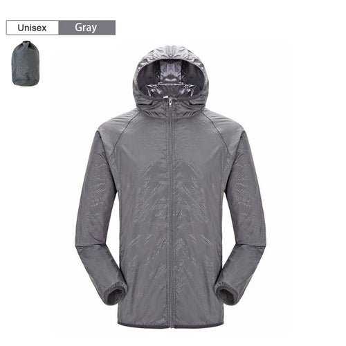 Men Women Hiking Jacket Waterproof Quick Dry Camping Hunting Clothes
