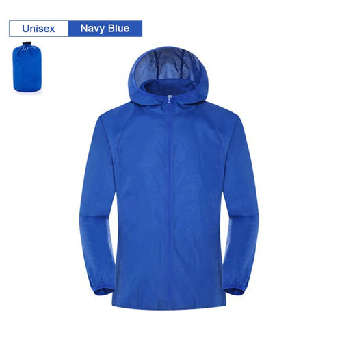 Men Women Hiking Jacket Waterproof Quick Dry Camping Hunting Clothes