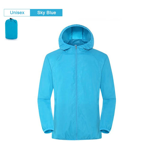Men Women Hiking Jacket Waterproof Quick Dry Camping Hunting Clothes