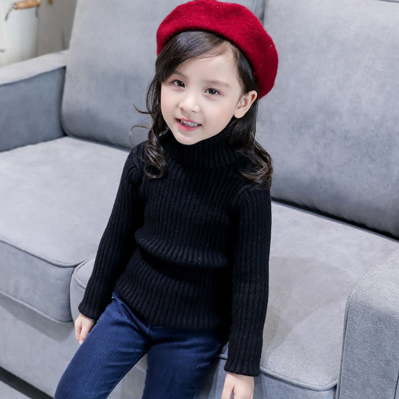 Ienens Girls Sweater Pullovers Winter Boys Warm Sweaters Tops 2-9