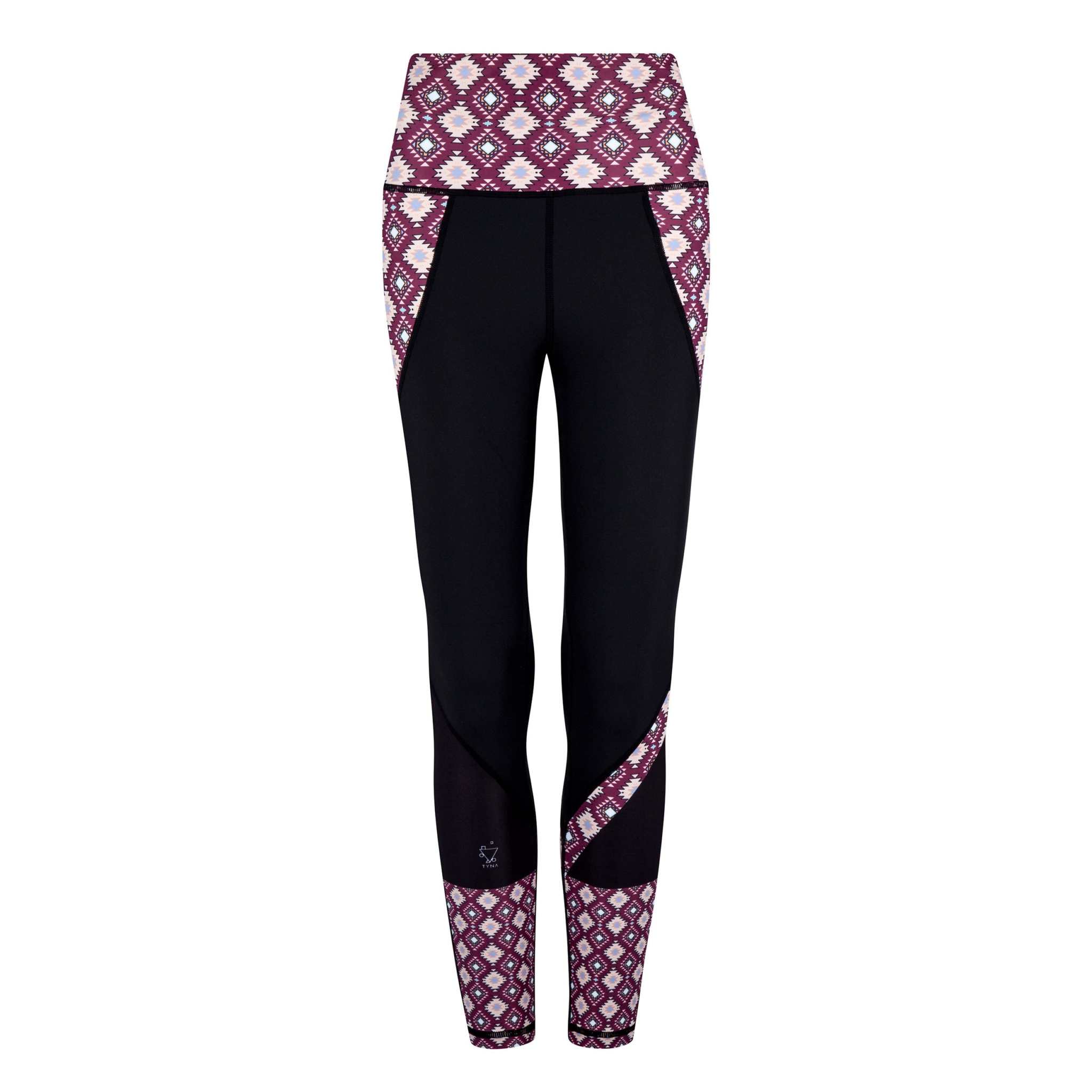 Go West Butiful Leggings with Aztec pattern and engineered waistband.