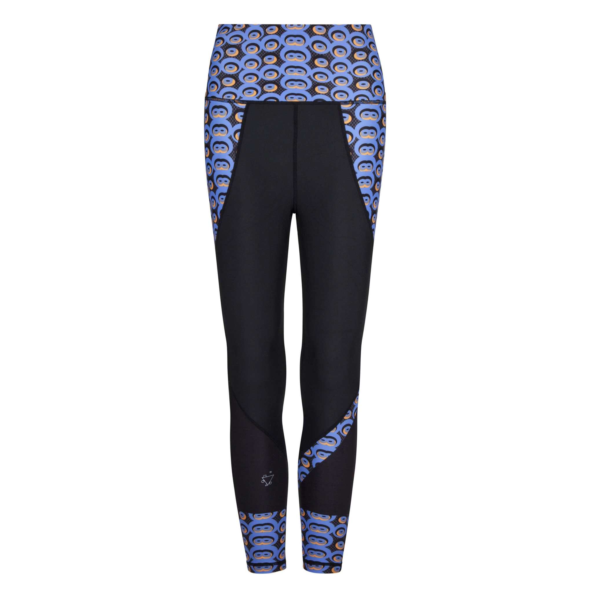 Blue Butiful Leggings with Ankara print design and vibrant colors.