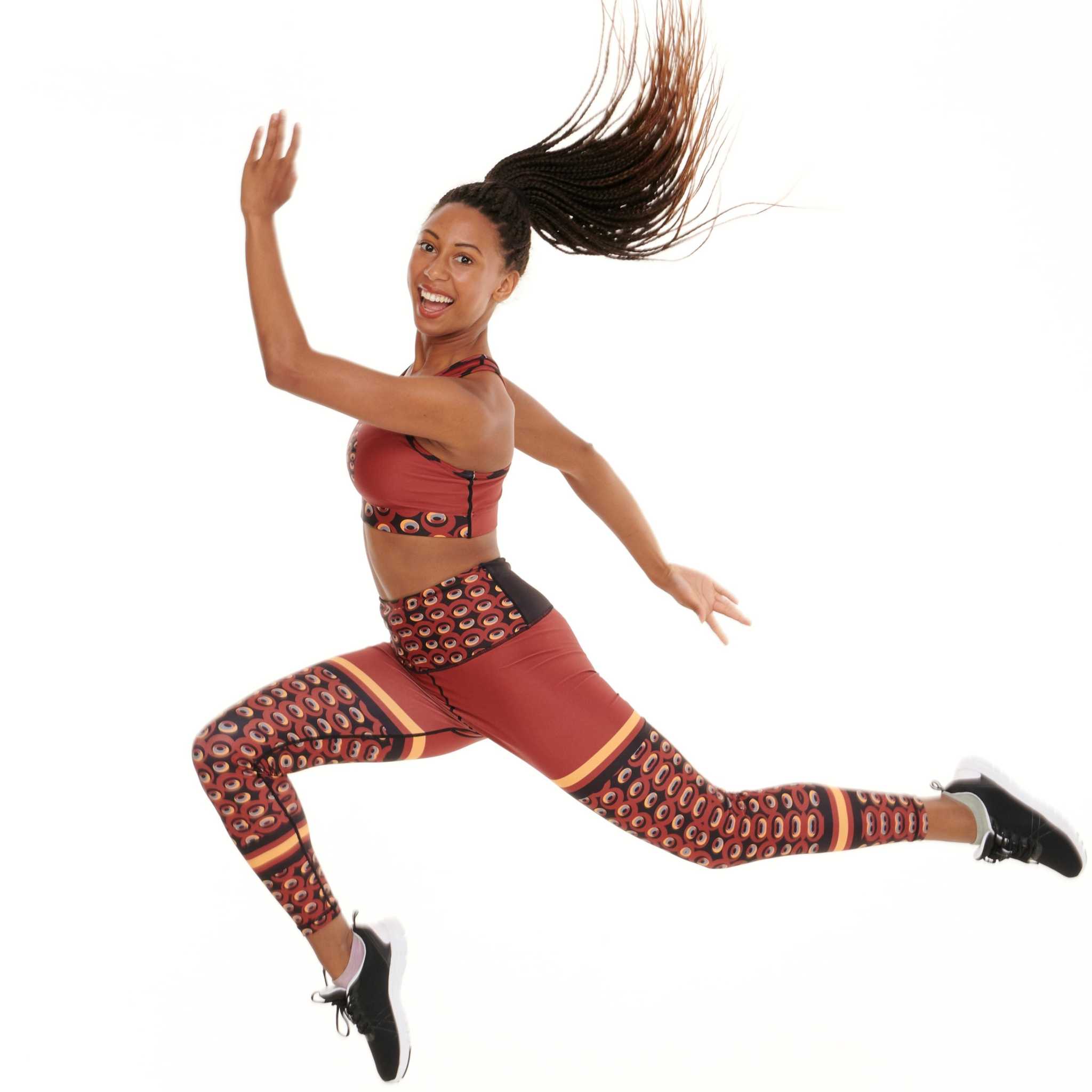 Siefay On Iron Red Funky Leggings
