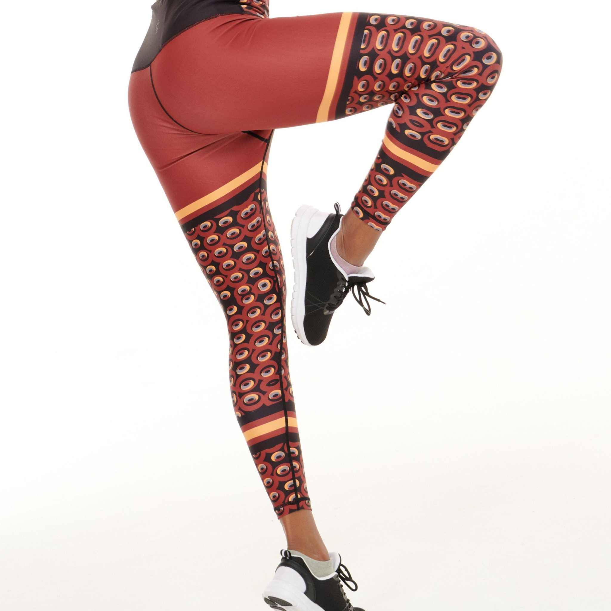 Siefay On Iron Red Funky Leggings