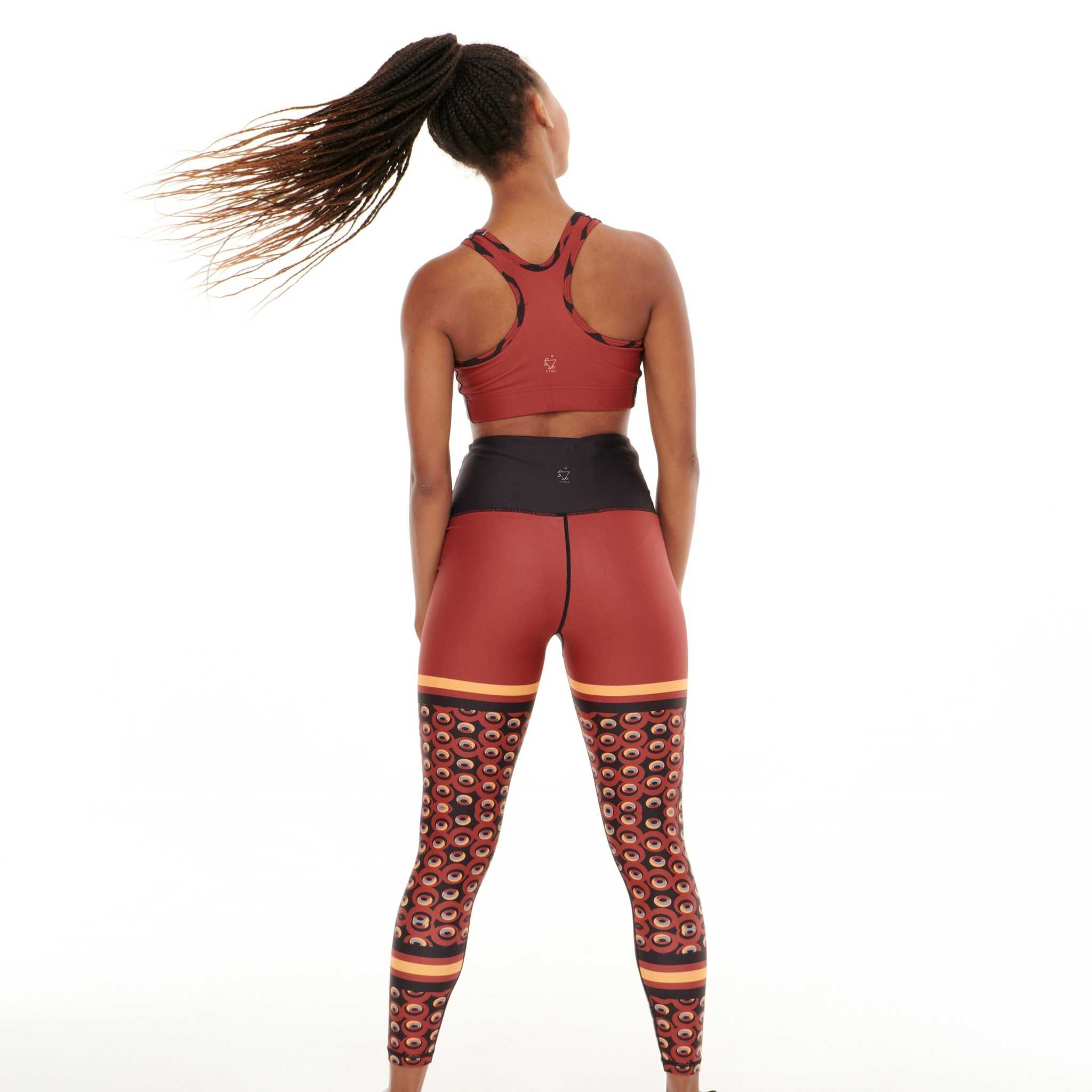 Siefay On Iron Red Funky Leggings