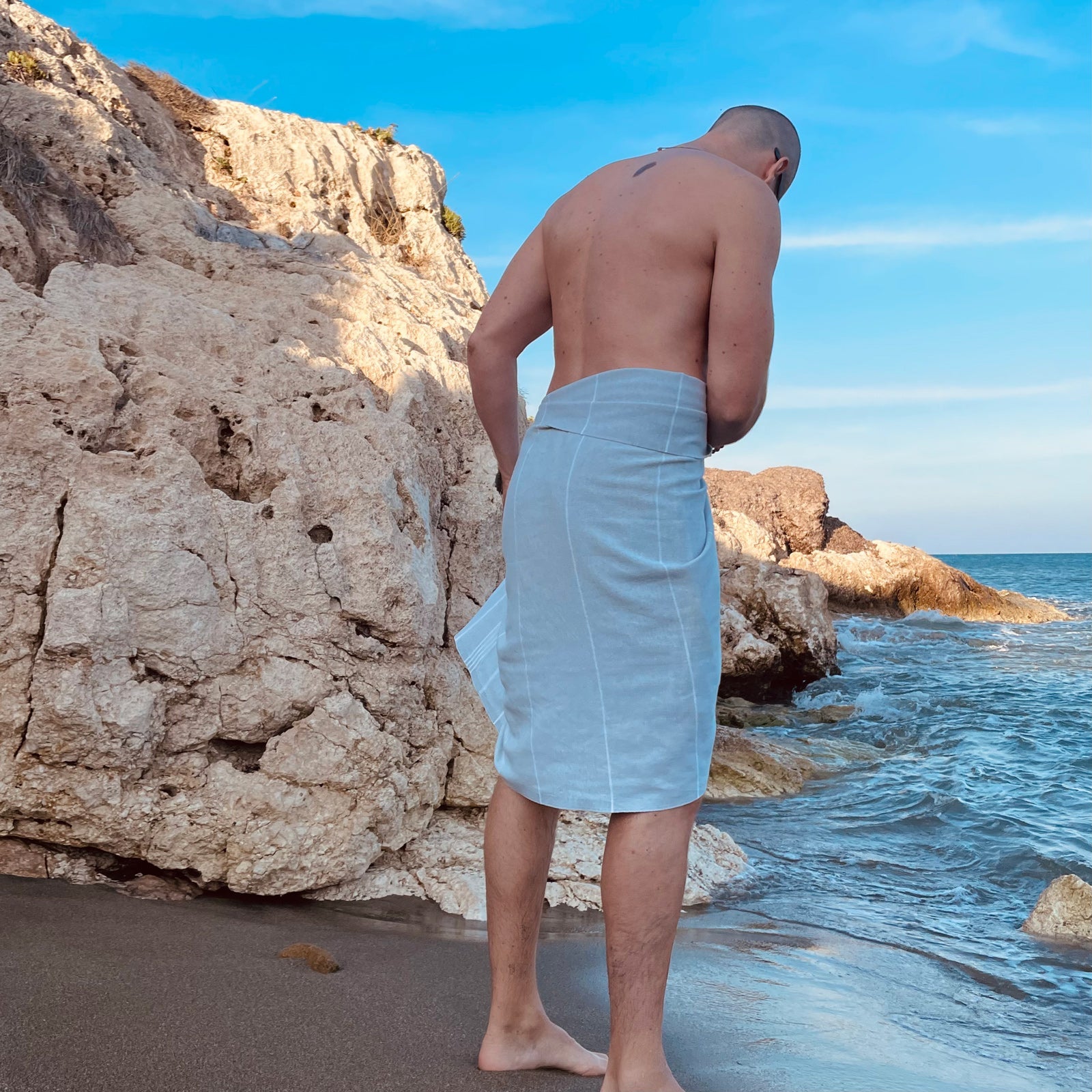 BEACH BOYS Light Grey - Das perfekte Strandtuch