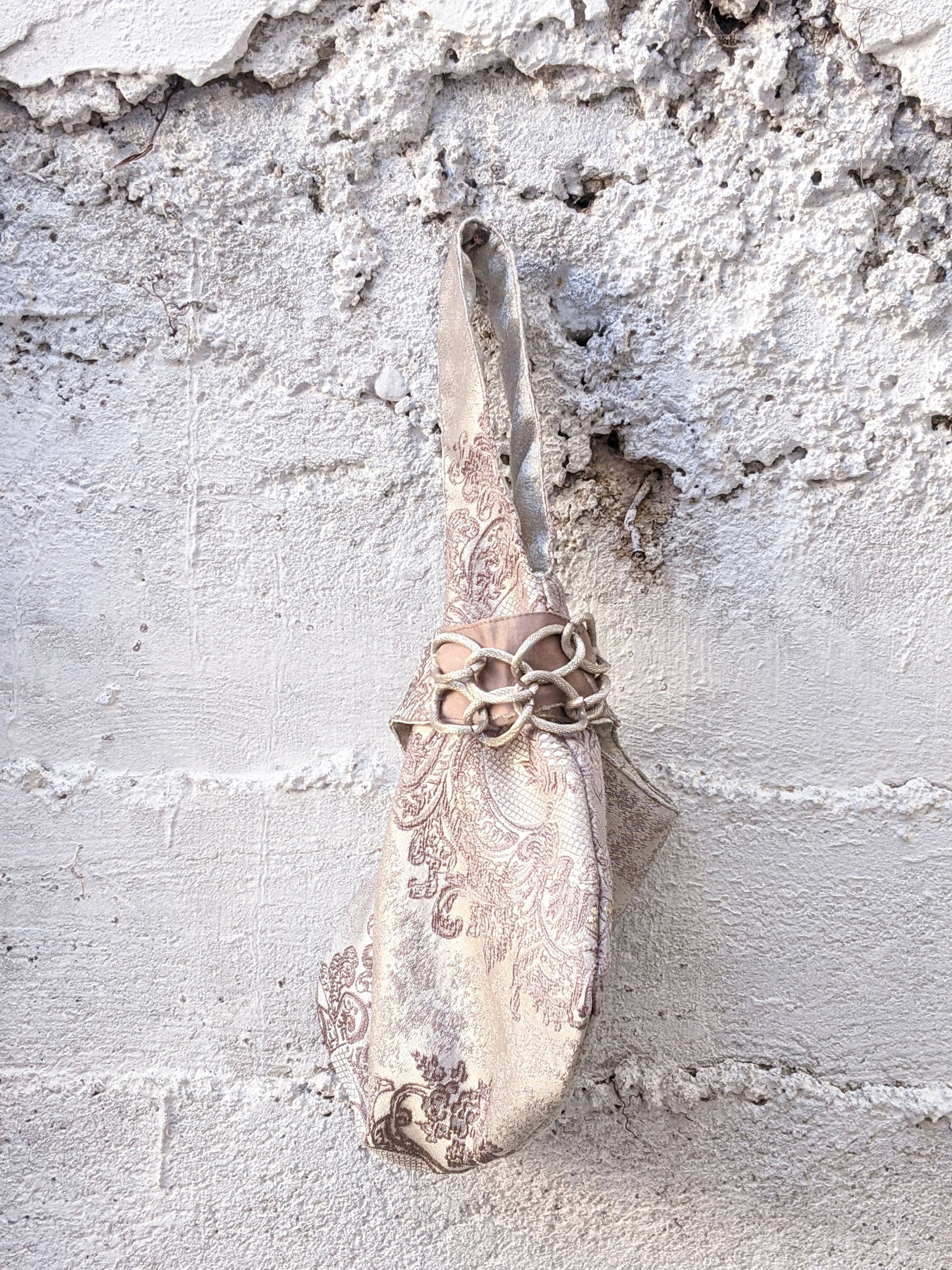 Reversible garment wristlet bag