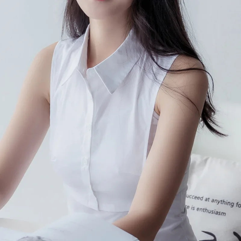 Black White Fake Collar for Women Shirt Sweater Detachable Collar