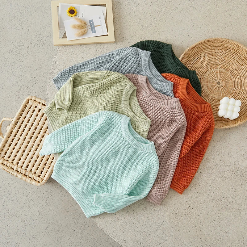 Suefunskry Newborn Baby Girl Boy Knitted Long Sleeve Autumn Winter