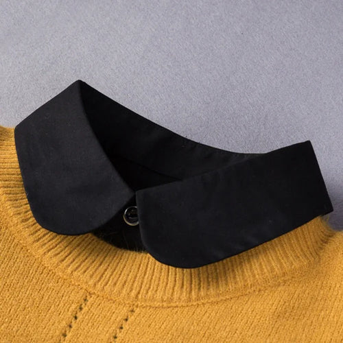 Black White Fake Collar for Women Shirt Sweater Detachable Collar
