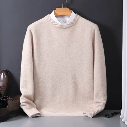 Cashmere Sweater O-neck Pullovers Men&