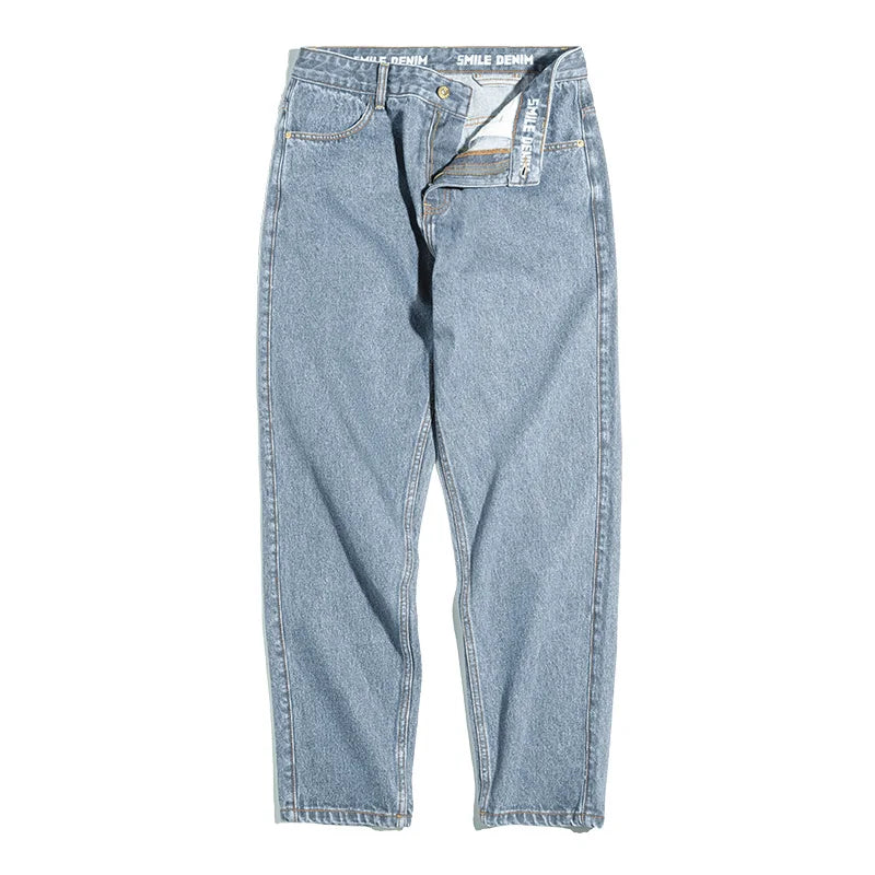 Maden Washed Denim Jeans 12.8 oz Retro Loose Straight Trousers Baggy