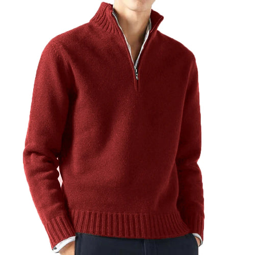Autum Men Turtlenecks Sweaters Knitwear Pullovers Solid Color Long