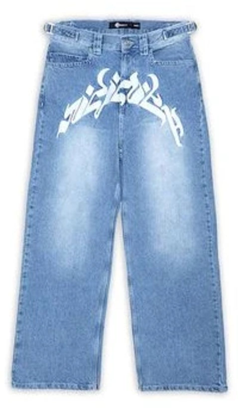Baggy Jeans Harajuku Hip Hop Straight Wide Leg Pants Oversized Print