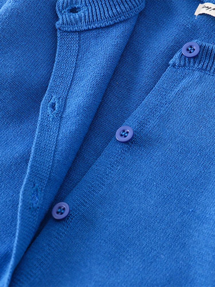 LJMOFA 1-6T Kid Solid Color Classics Knitwear Soft Comfortable Warm