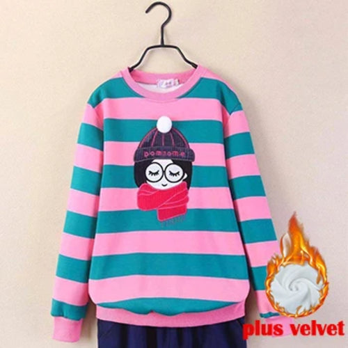 4 6 8 10 12 14 Year Teen Girls Sweatshirt Spring Kids Pullover Top