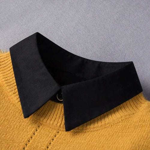 Black White Fake Collar for Women Shirt Sweater Detachable Collar