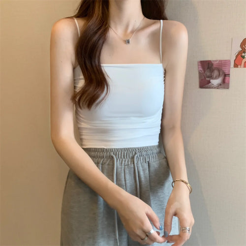 Women Crop Top Sexy Bra Seamless Tank Tops Summer Female Strap Top