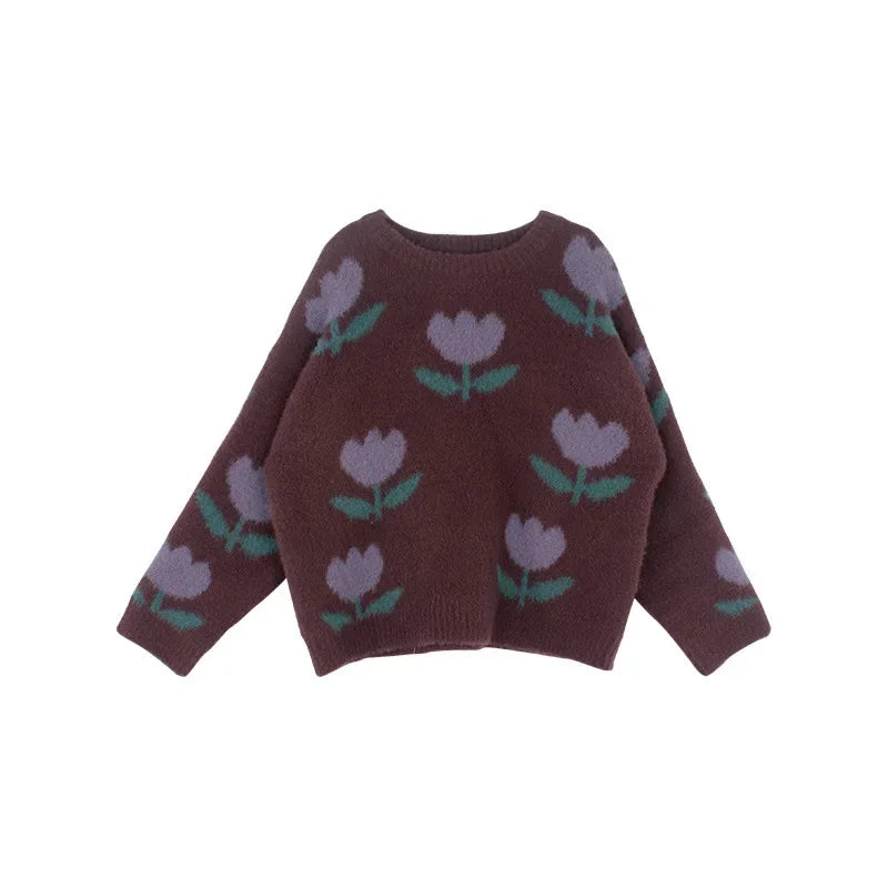 Children Clothing Girls Sweater 2023 Autumn and Winter New Korean