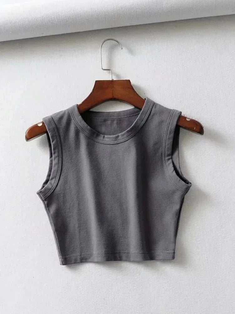 Summer vintage white crop top, biker black punk style, sexy tank top for women.