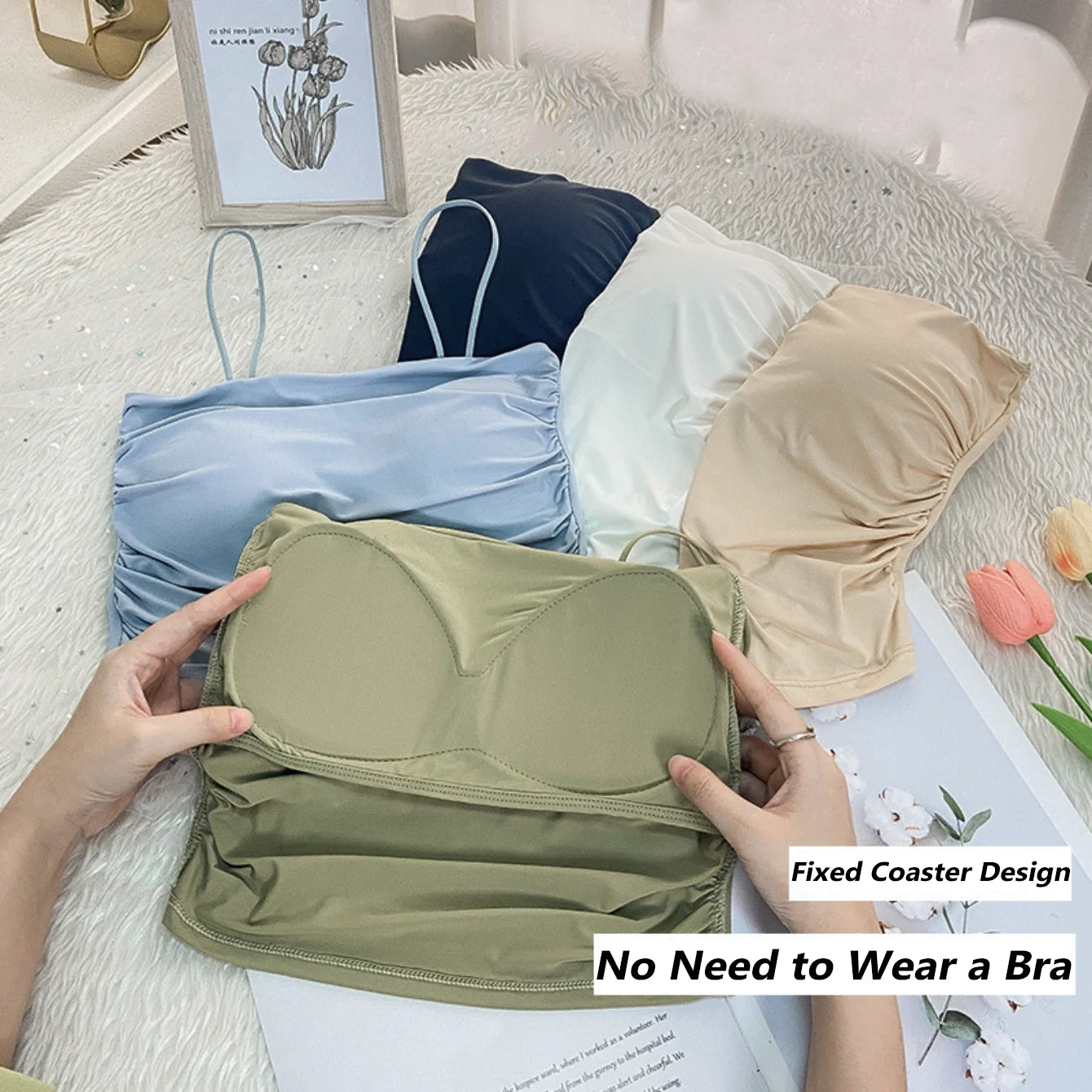 Women Crop Top Sexy Bra Seamless Tank Tops Summer Female Strap Top