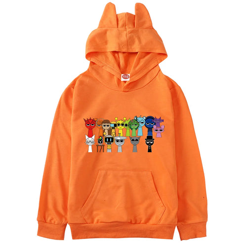 Sprunki Cartoon Toddler Teen Girls Sweatshirts Spring Autumn Coat