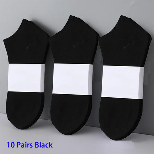 10 Pairs Women/Men Boat Socks Invisible Low Cut Silicone Non-slip