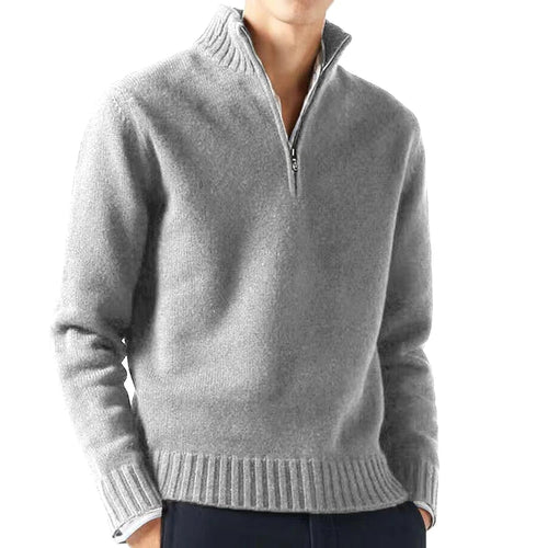 Autum Men Turtlenecks Sweaters Knitwear Pullovers Solid Color Long