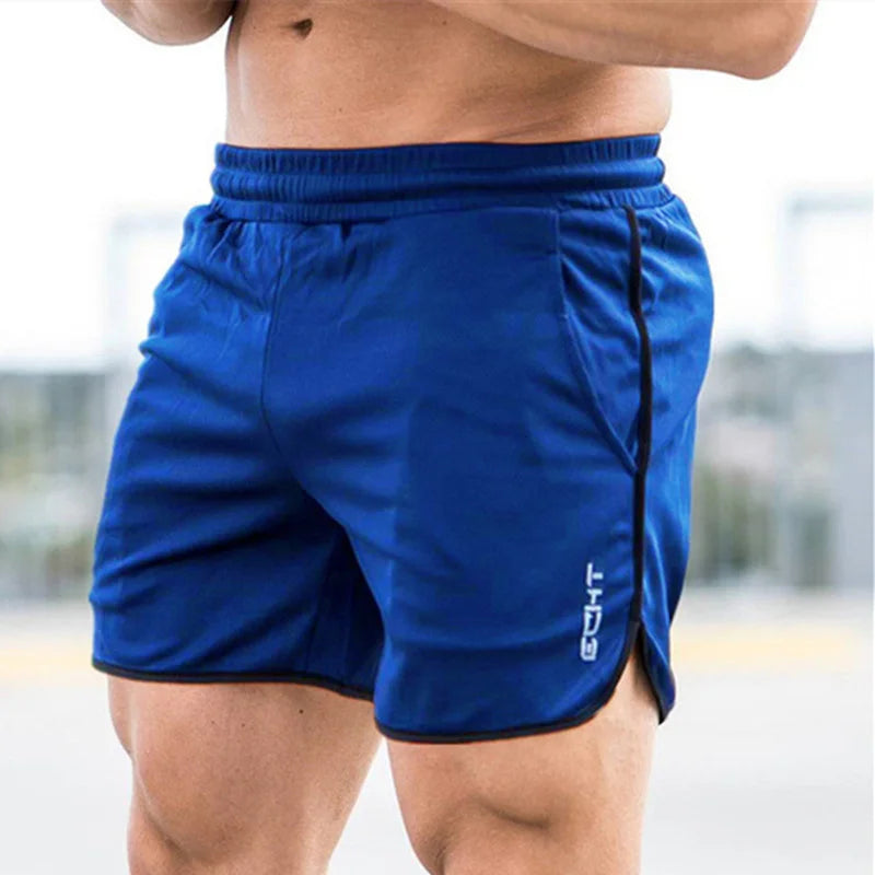 Men Fitness Shorts Summer Gyms Workout Male Breathable Mesh shorts