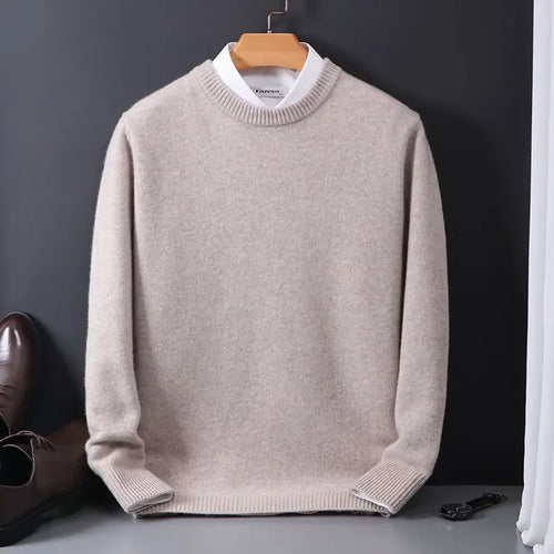 Cashmere Sweater O-neck Pullovers Men&