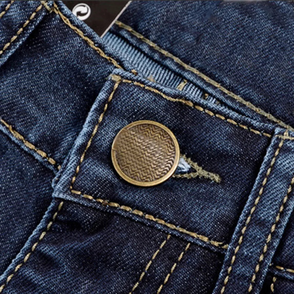 Fashion Comfortable Straight Casual Pants Retro Business Classic Denim