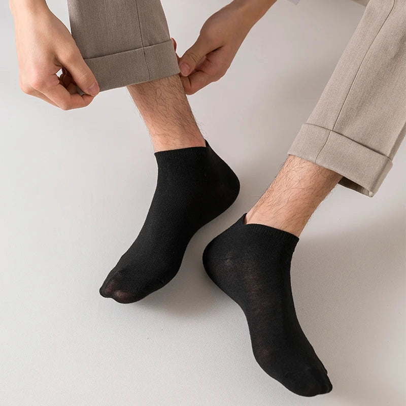 10 Pairs Women/Men Boat Socks Invisible Low Cut Silicone Non-slip