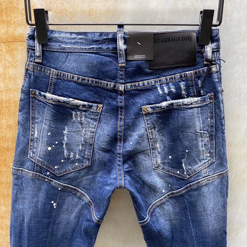 Chareiharper dsq T121 men`s jeans New wear simple men slim ripped