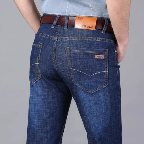 KUBRO Men Jeans Brand 2024 Fashion Business Pants Retro Classic Denim
