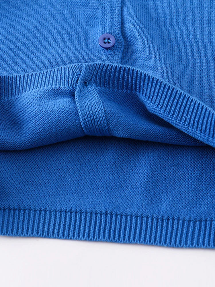 LJMOFA 1-6T Kid Solid Color Classics Knitwear Soft Comfortable Warm