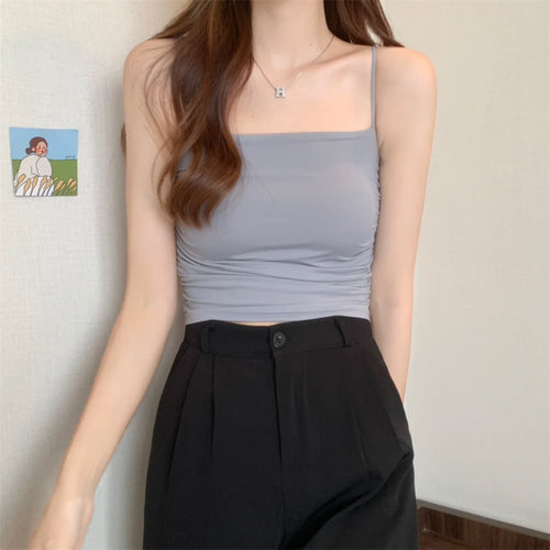 Women Crop Top Sexy Bra Seamless Tank Tops Summer Female Strap Top